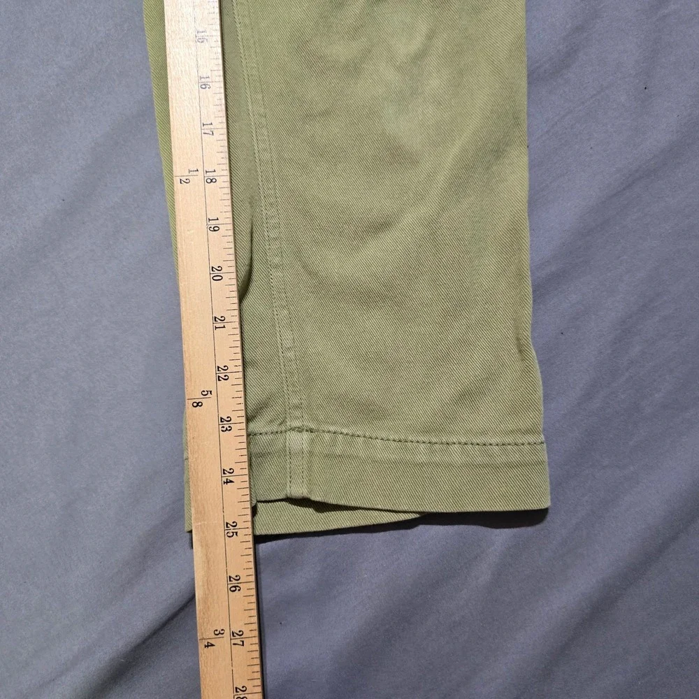 Quince Wide Leg Pants Womens 2 Sage Green Organic Cotton Stretch Twill CFL01